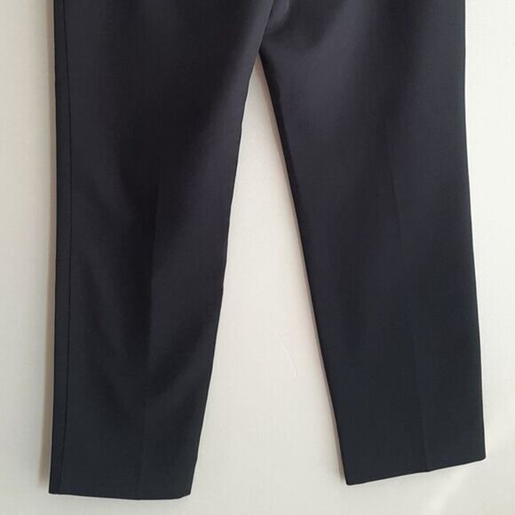 TOPSHOP | Ankle Cropped Dress Pants High Rise Navy Blue Sz 6 - Picture 6 of 9